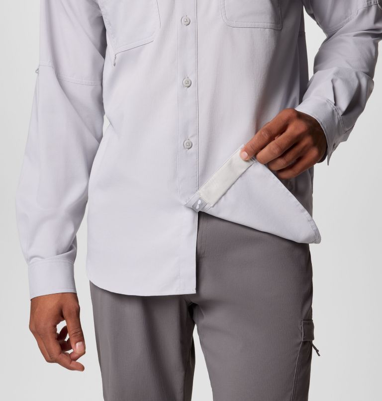 camisa masculina pfg blood and guts de manga comprida com decote em v