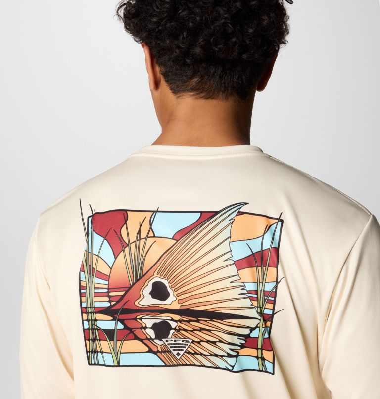 camisa de manga comprida masculina terminal tackle pfg fish shine