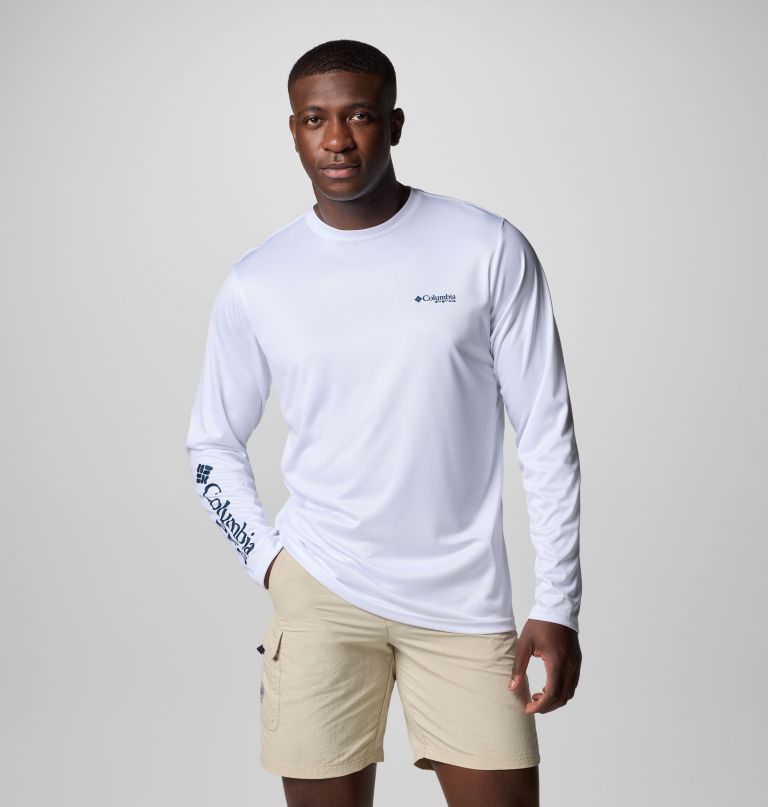 camisa de manga comprida masculina terminal tackle pfg fish shine