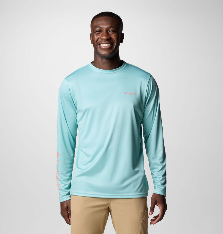camisa de manga comprida masculina terminal tackle pfg fish shine
