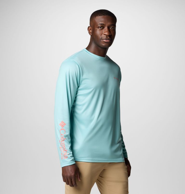 camisa de manga comprida masculina terminal tackle pfg fish shine