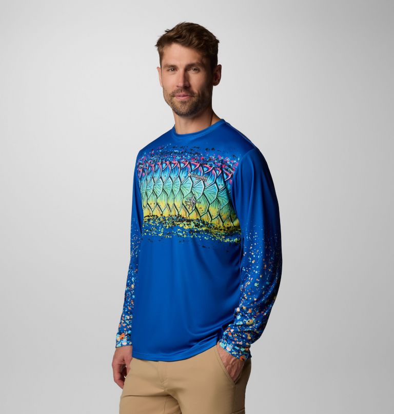camisa de manga comprida masculina terminal tackle pfg x bentley