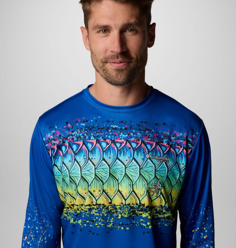 camisa de manga comprida masculina terminal tackle pfg x bentley