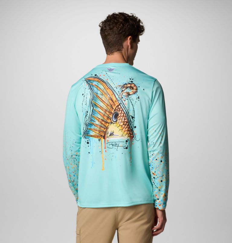 camisa de manga comprida masculina terminal tackle pfg x bentley