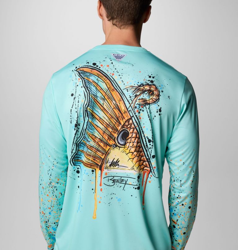 camisa de manga comprida masculina terminal tackle pfg x bentley