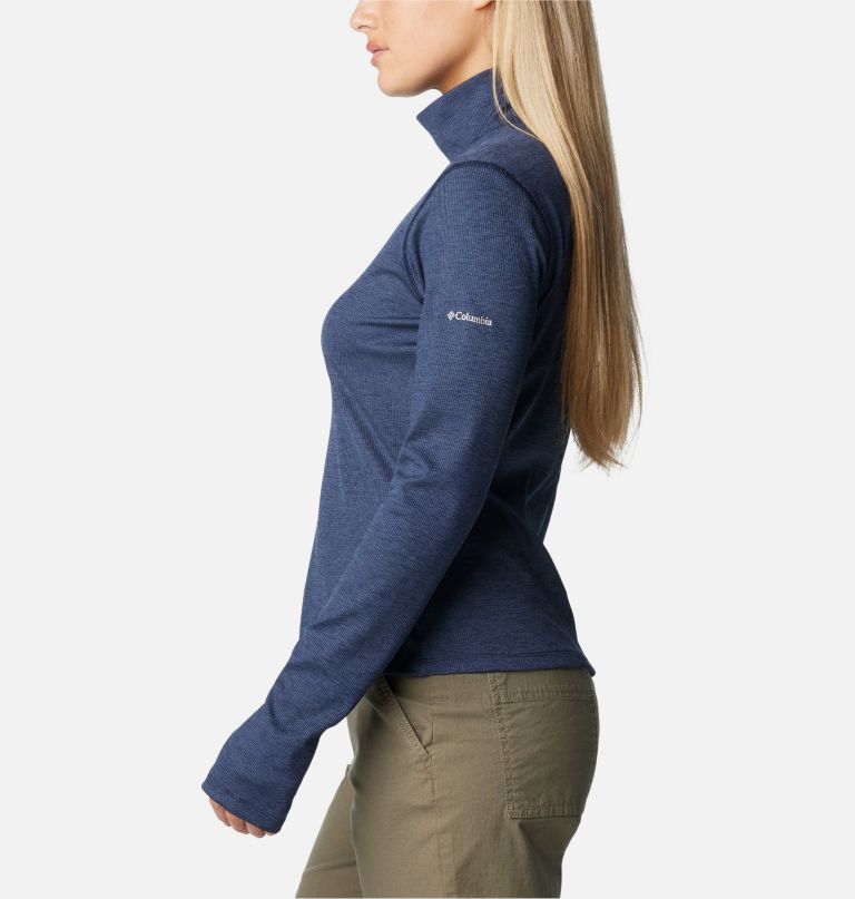 camisa feminina de gola alta e manga comprida em tricô boundless days