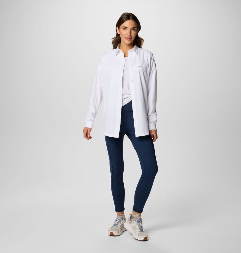 camisa feminina de manga comprida boundless trek para sobreposição de camadas ii