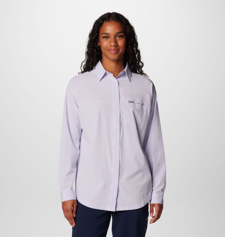 camisa feminina de manga comprida boundless trek para sobreposição de camadas ii