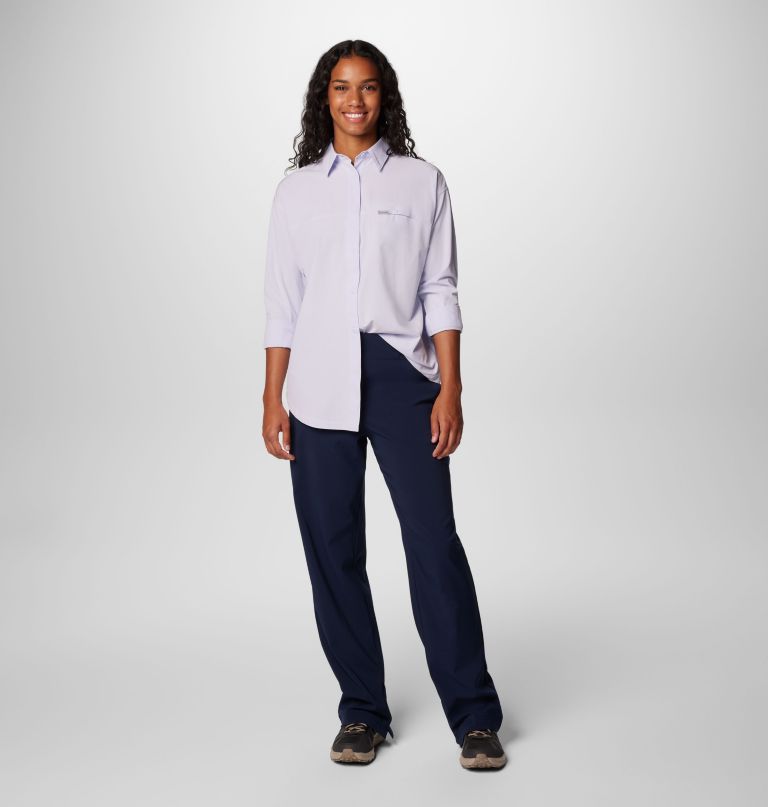 camisa feminina de manga comprida boundless trek para sobreposição de camadas ii