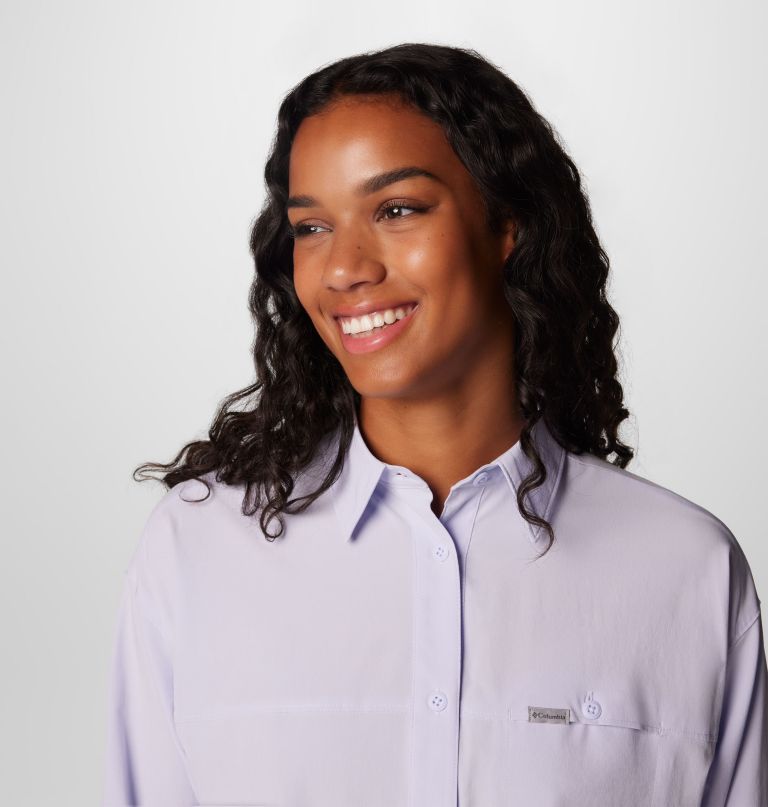 camisa feminina de manga comprida boundless trek para sobreposição de camadas ii