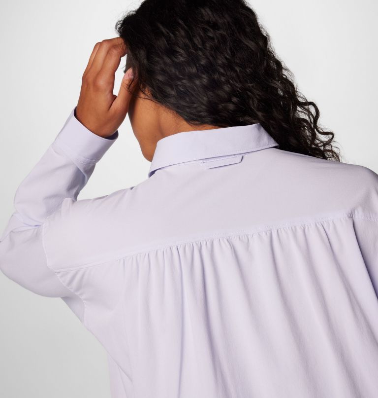 camisa feminina de manga comprida boundless trek para sobreposição de camadas ii