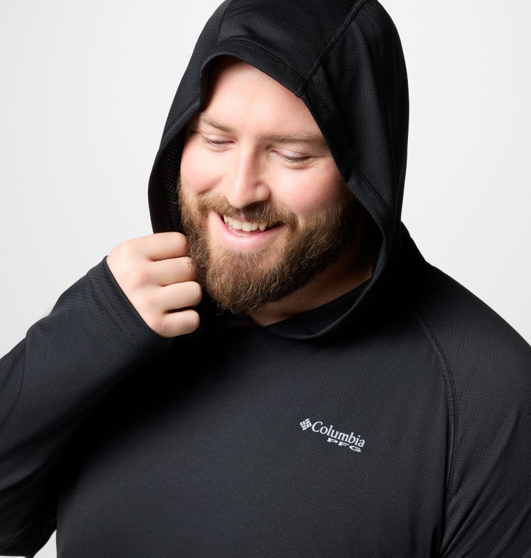 moletom com capuz masculino pfg solar stream - tamanho grande