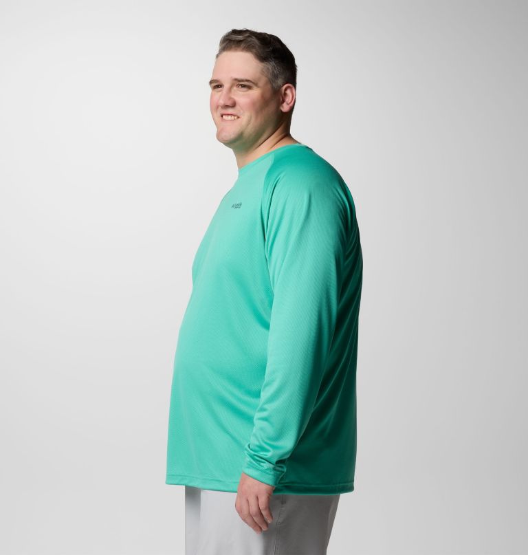 camisa masculina pfg solar stream de manga comprida - tamanho grande