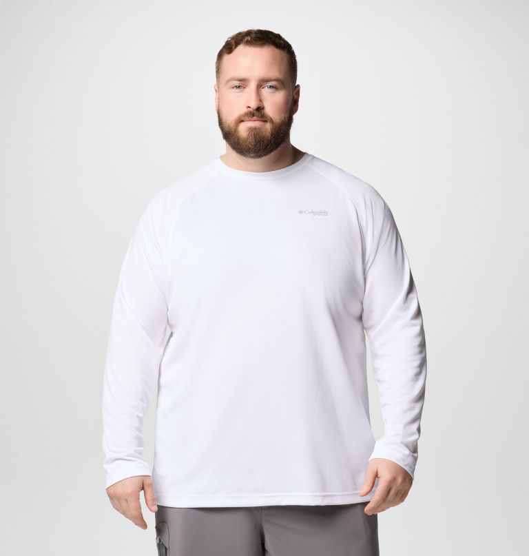 camisa masculina pfg solar stream de manga comprida - tamanho grande