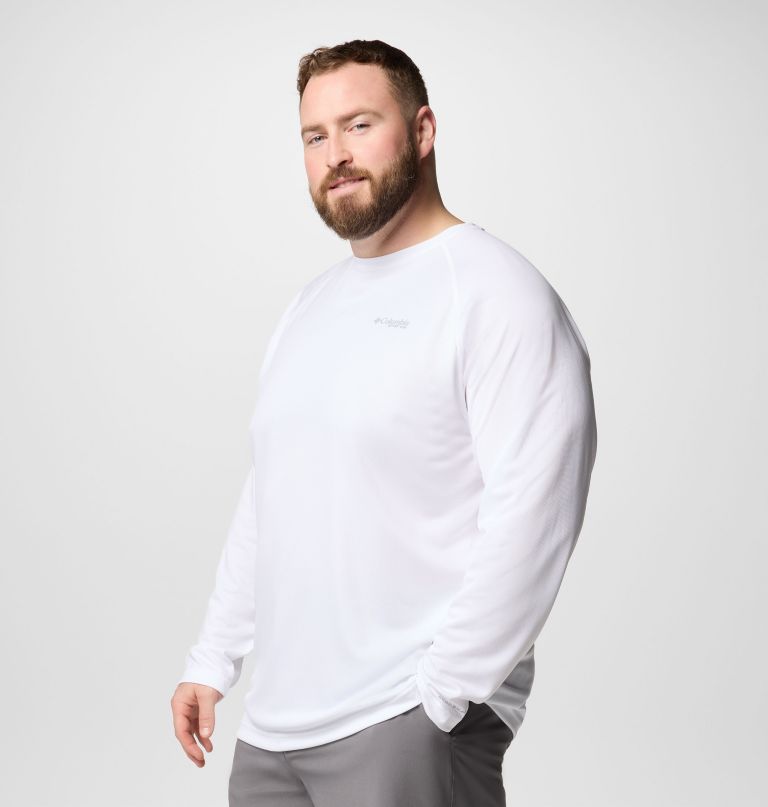 camisa masculina pfg solar stream de manga comprida - tamanho grande