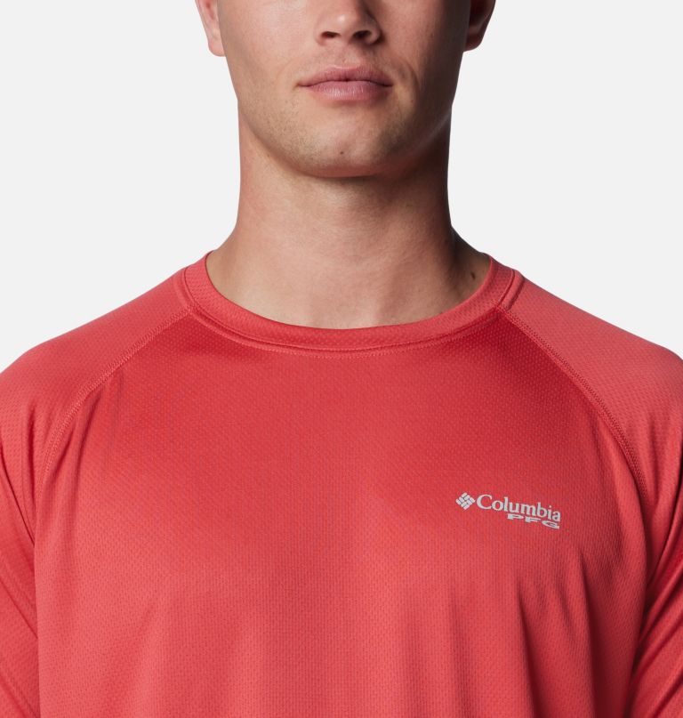 camisa de manga comprida pfg solar stream para homem - tamanho alto