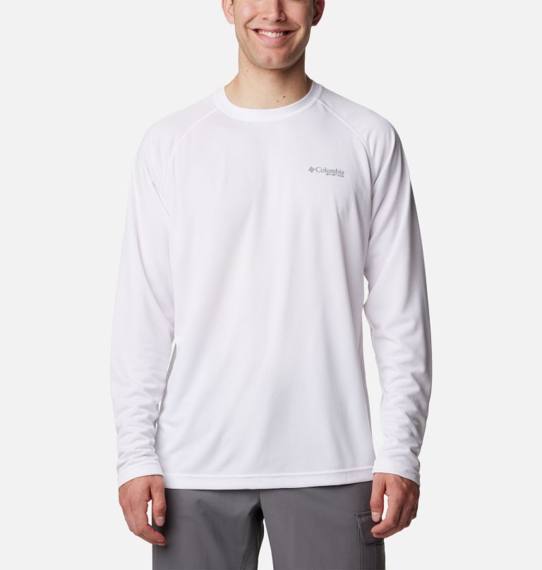 camisa de manga comprida pfg solar stream para homem - tamanho alto