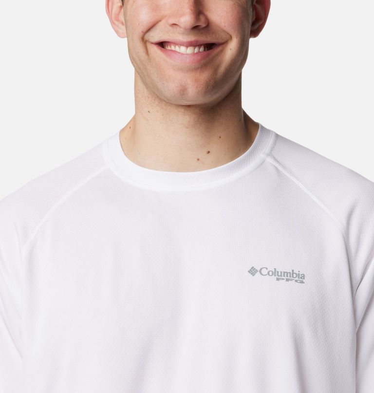 camisa de manga comprida pfg solar stream para homem - tamanho alto