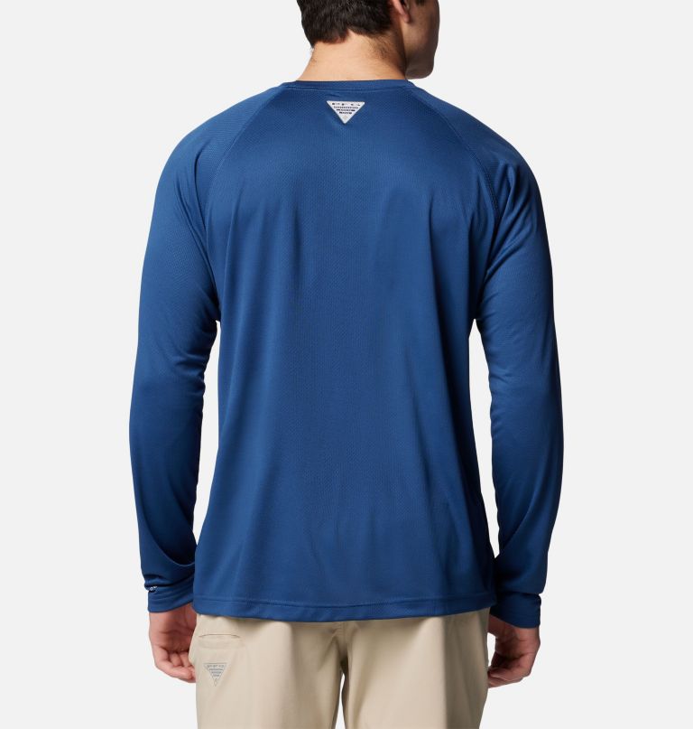 camisa de manga comprida pfg solar stream para homem - tamanho alto