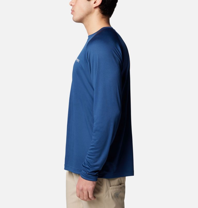 camisa de manga comprida pfg solar stream para homem - tamanho alto