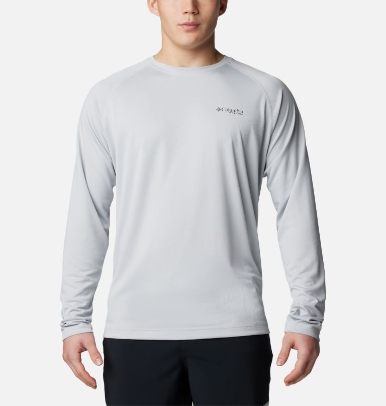 camisa de manga comprida pfg solar stream para homem - tamanho alto