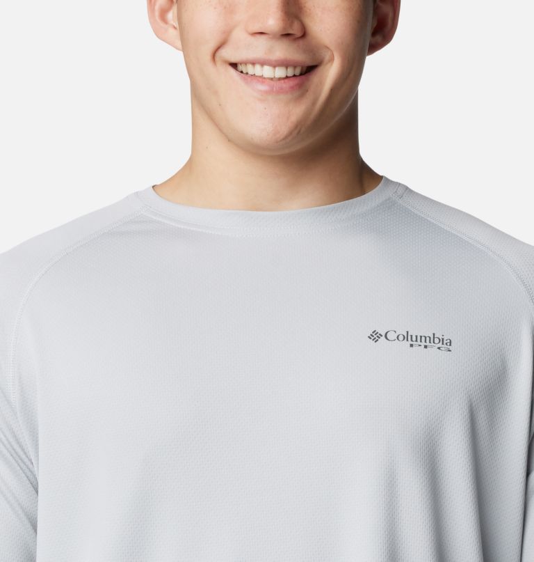 camisa de manga comprida pfg solar stream para homem - tamanho alto