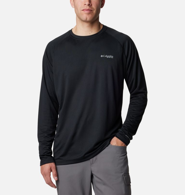 camisa de manga comprida pfg solar stream para homem - tamanho alto