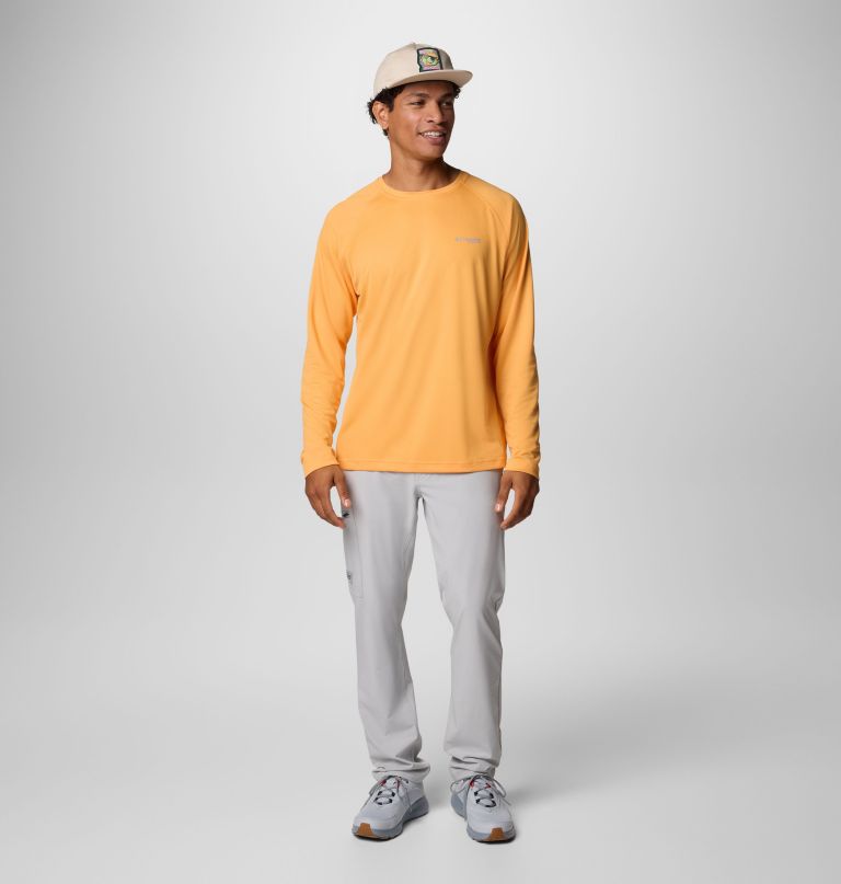 camisa de manga comprida pfg solar stream para homem - tamanho alto