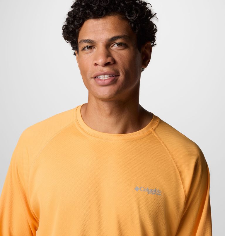 camisa de manga comprida pfg solar stream para homem - tamanho alto