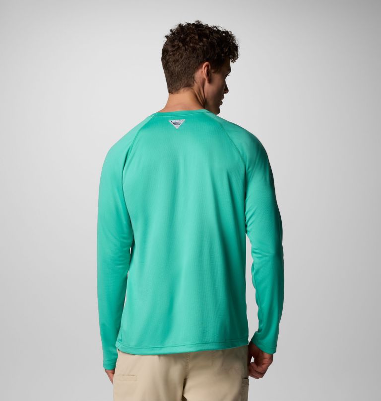 camisa de manga comprida pfg solar stream para homem - tamanho alto