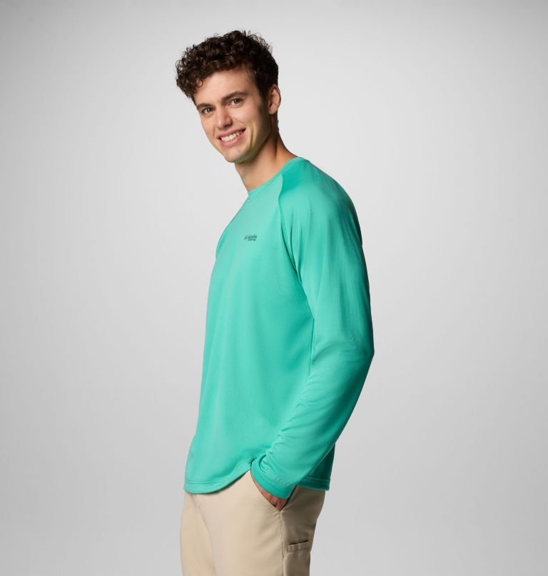 camisa de manga comprida pfg solar stream para homem - tamanho alto