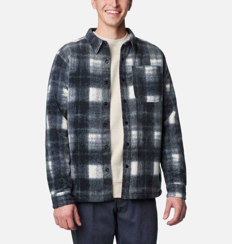 jaqueta camisa de fleece estampada steens mountain masculina ii - tamanho alto