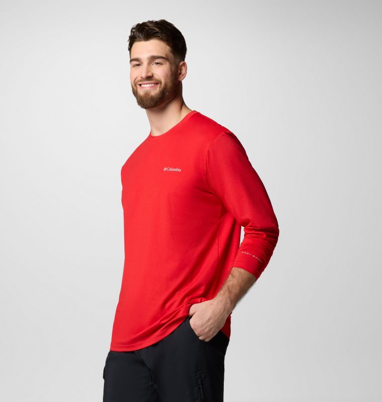 camiseta de manga comprida canyonland trail para homem - tamanho grande