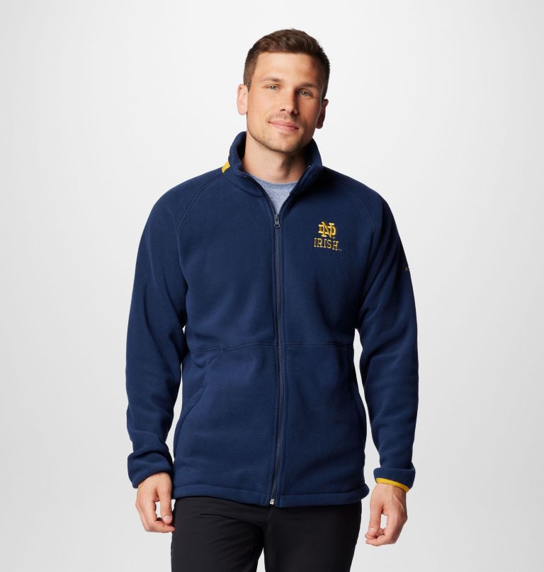jaqueta fleece masculina universitária flanker iv - notre dame