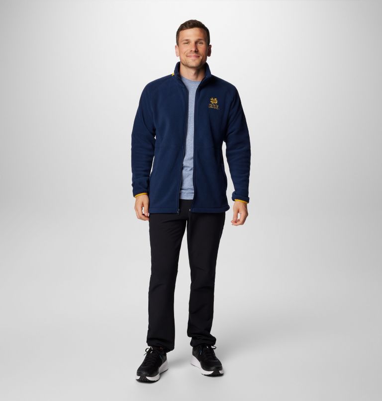 jaqueta fleece masculina universitária flanker iv - notre dame