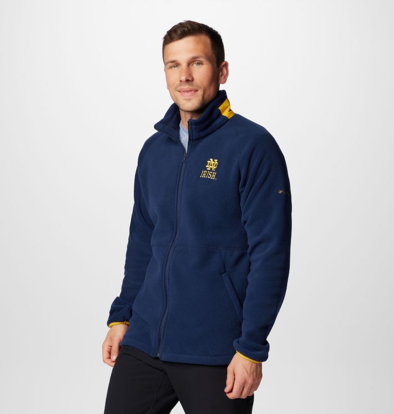 jaqueta fleece masculina universitária flanker iv - notre dame