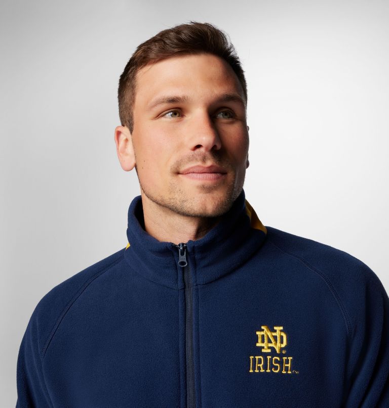 jaqueta fleece masculina universitária flanker iv - notre dame