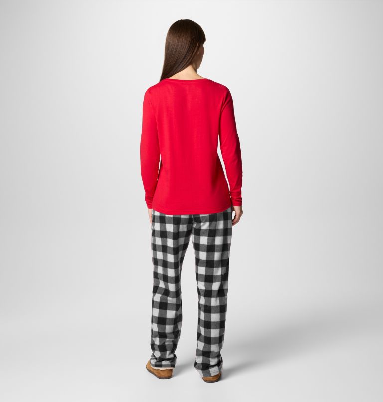conjunto de pijama feminino com estampa de urso