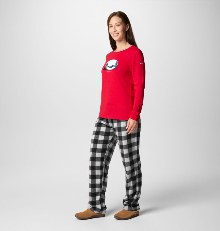 conjunto de pijama feminino com estampa de urso