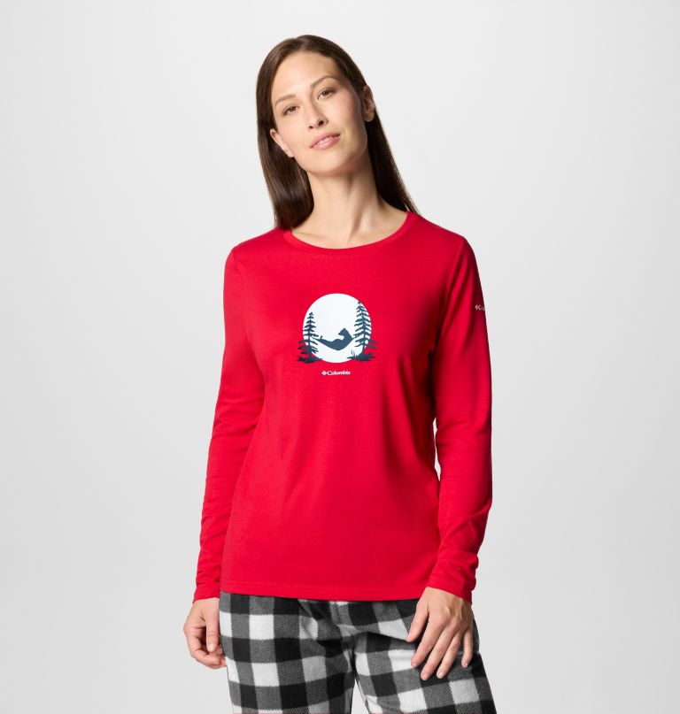 conjunto de pijama feminino com estampa de urso
