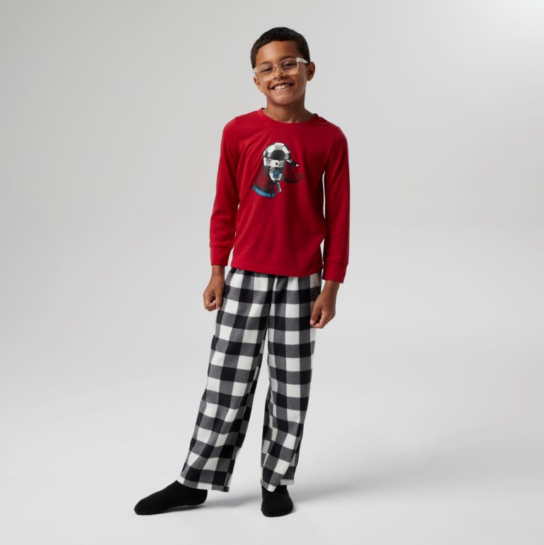 conjunto de pijama infantil com estampa de cachorro