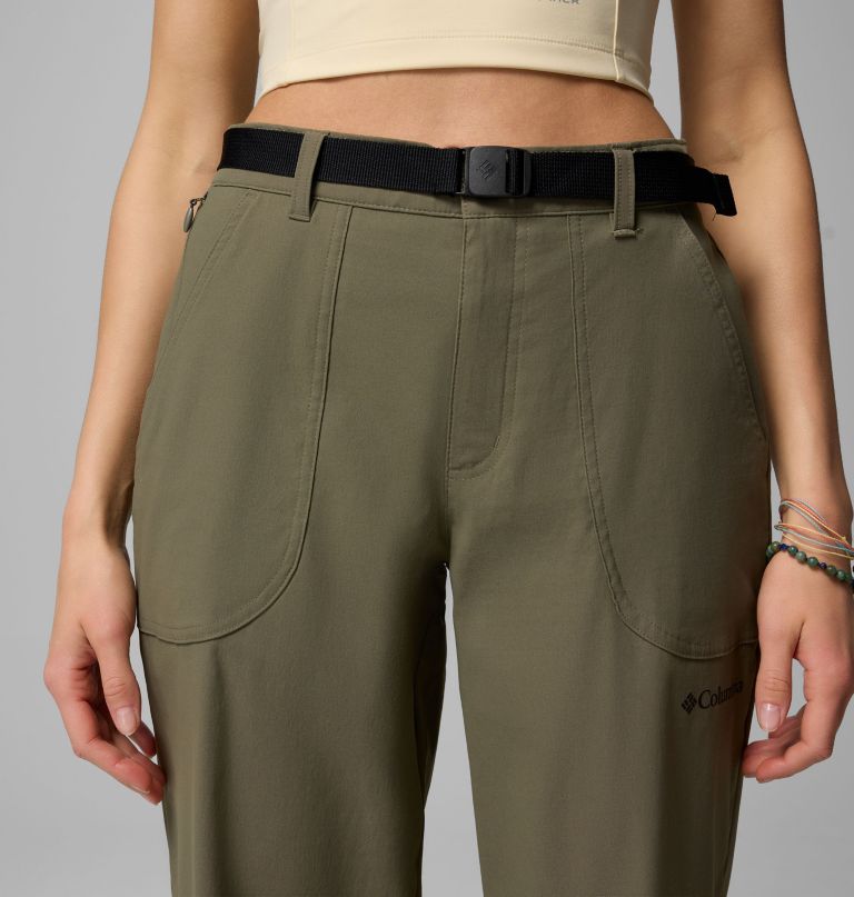 calças de nylon brea falls para mulheres