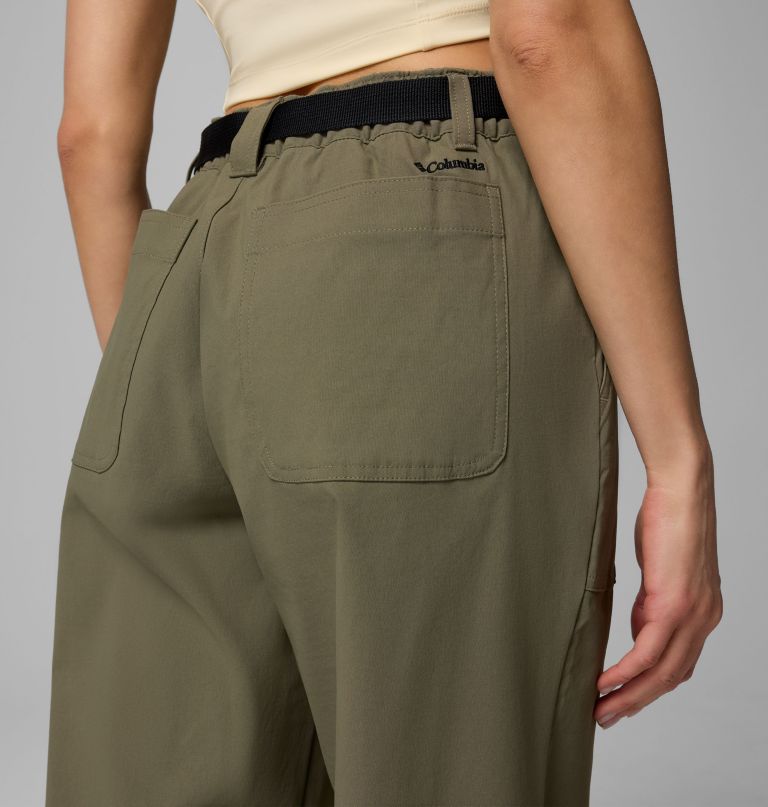 calças de nylon brea falls para mulheres