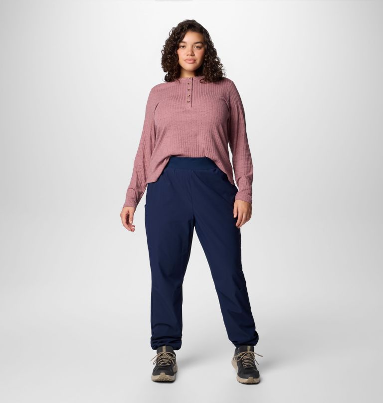 calça feminina leslie falls sem fecho - tamanhos grandes