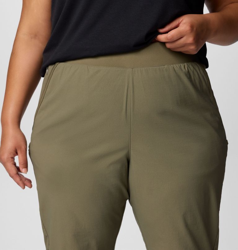 calça feminina leslie falls sem fecho - tamanhos grandes