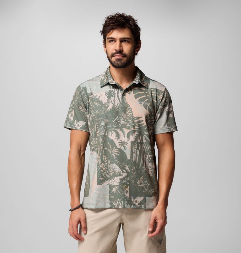 polo masculino pfg super slack tide ii stretch