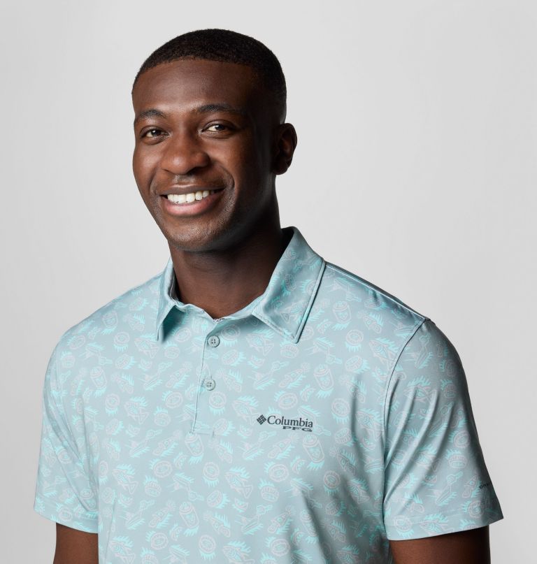 polo masculino pfg super slack tide ii stretch
