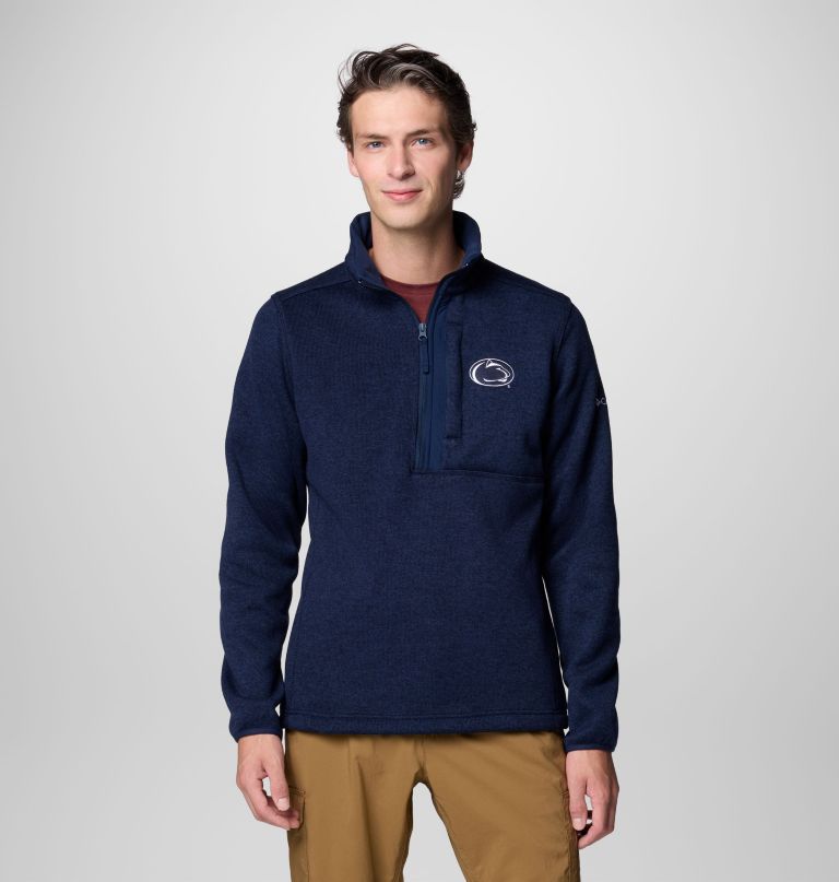 blusa de moletom masculina com meio zíper collegiate sweater weather - penn state