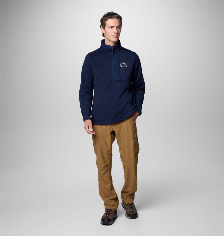 blusa de moletom masculina com meio zíper collegiate sweater weather - penn state