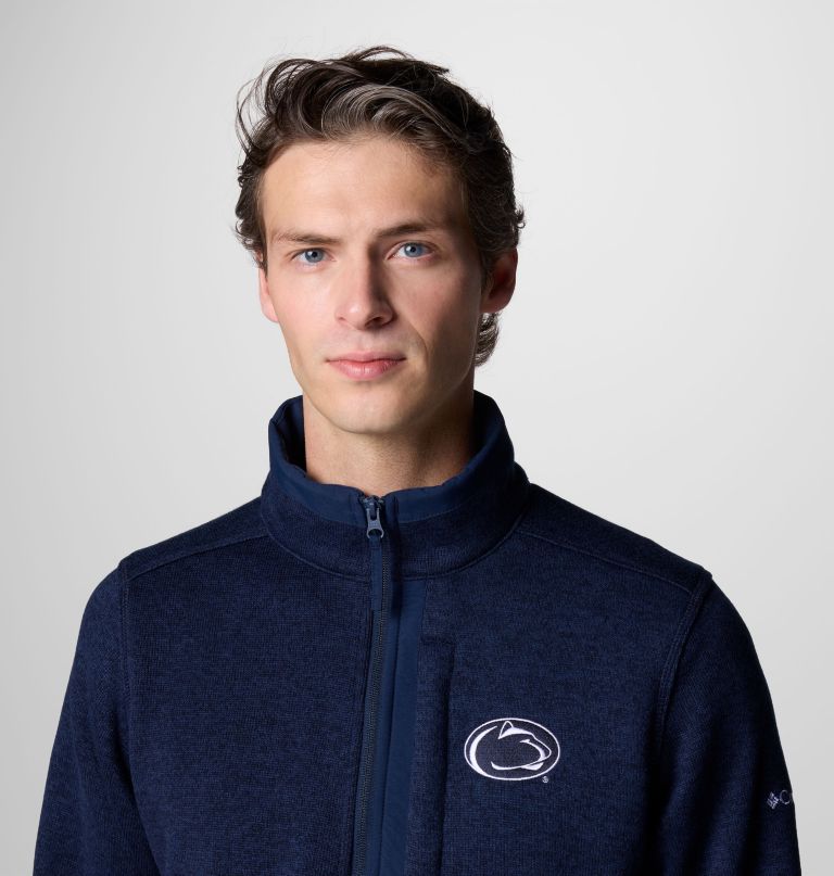 blusa de moletom masculina com meio zíper collegiate sweater weather - penn state